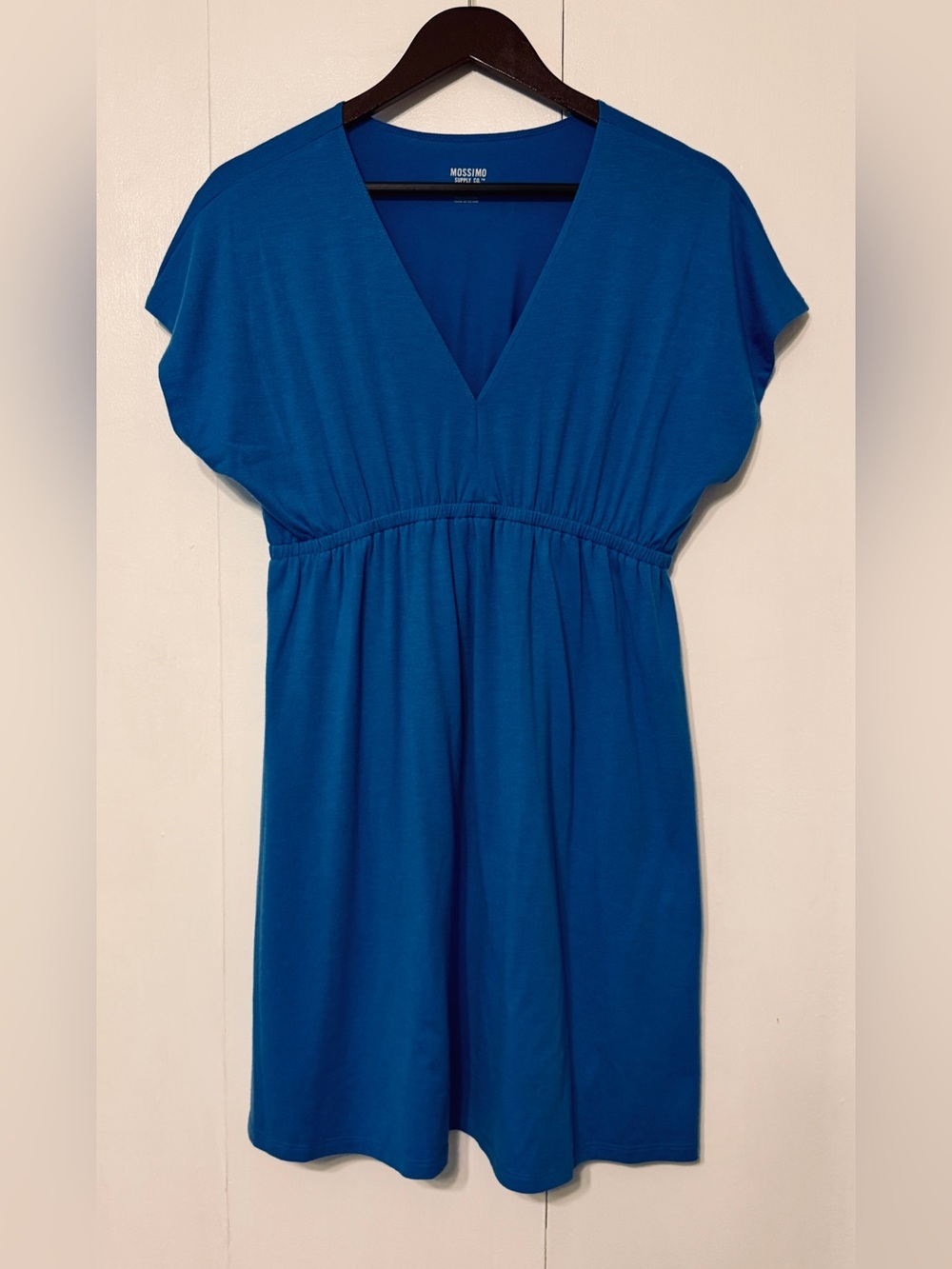 Mossimo Supply Co. Blue V‑Neck Mini Dress